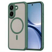 Hibridni ovitek HaloFrost II MagSafe za Xiaomi Poco X8 Pro - green