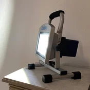 Ledino LED gradbeni reflektor Köpenick 209 magnetne noge 20W 10,4Ah - srebrna, črna, prozorna - Kovina