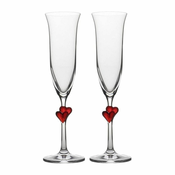 Stölzle Set kelih za šampanjec LAmour 175ml/2kos/rdeče srce/steklo
