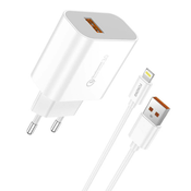 Foneng Hitri polnilec Foneng 1x USB QC3.0 EU46 + USB Lightning kabel, (20628137)