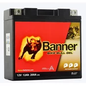 Gel baterija Banner Bike Bull Gel 12V, YT14B-4, 12AH, 200A