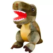 Plišana igračka dinosaur s teksturiranom kožom zelena 32 cm