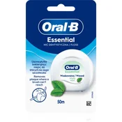 Oral-B Essential Floss Mint voskasta zobna nitka z metinim okusom 50 m