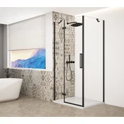 TRINITY BLACK pravokotni zaslon 1000x900 mm, prozorno steklo, levo - 100x90 cm - Gelco - TRINITY - 36 - Pravokotne tuš kabine - 1000 - 2000 - 900 - 8 - 14