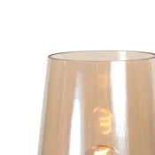 Steinhauer Namizna svetilka Ancilla, rjava/jantar, 26 cm, kovina, steklo, E27 - Dnevna soba/jedilnica - rjava, jantar