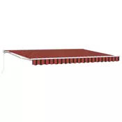 Rucno sklopiva tenda Narancasta, crna i žuta 4,5 × 3 m