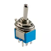 Prekidac kipp 3A/250V 2-pol 2-položaja, fi=6mm