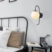 Opviq Zidna lampa E14 Socket, Crno-Krem