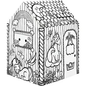 Playhouse, bojanke, karton, FELLOWES, Unicorn Cottage