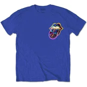 The Rolling Stones Sixty Gradient Text (Back Print) Royal Blue L Majica