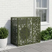 vidaXL Prekrivalo za klimatsko napravo Olivno zelena 110 x 50 x 105 cm