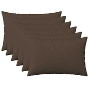 vidaXL Prevleka za blazino 6 kos HEERLEN Taupe 50 x 80 cm Blago
