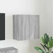 vidaXL TV stenska omara Siva Sonoma 59,5 x 31 x 60 cm Konstruiran les