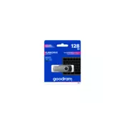 Goodram USB KLJUČ 128GB USB 3.2 za shranjevanje podatkov črno srebrn
