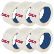 shumee Lepilni pakirni trak, prozoren, brezbarven, 48 mm, 120 m, 132 y, močan, 6 kosov.