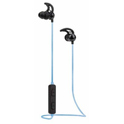 Manhattan Bežicne Bluetooth sportske slušalice, LED svjetlo, Crno-plave