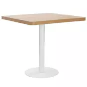 Bistro stol svjetlosmedi 80 x 80 cm MDF