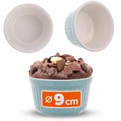 KADAX Keramični pekač, toplotno odporna skleda, premer 9 cm, višina 5 cm, 0,15 l