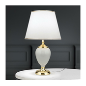 Orion LA 4-1229 - Stona lampa OVUM 1xE27/40W/230V 48 cm keramika bela/zlatna