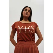 Marisse Womens T-Shirt L-Ts-4015 Brown