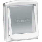 PetSafe plasticna vrata s prozirnim bijelim preklopom, izrez 18,5x15,8 cm