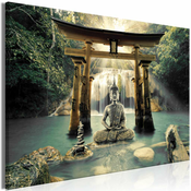 Slika - Buddha Smile (1 Part) Wide 120x80