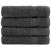 Vidaxl Premium kopalne brisače SOLUND 4 kos antracit 100x150 cm 600gsm