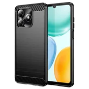 TPU gel maska Brushed Carbon za Honor X5c Plus - crn