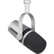 Shure MV7-S dinamicki USB mikrofon srebrni