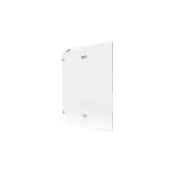 Mexen Lunar 2-krilni levi kopalniški paravan 130 x 150 cm, prozoren, krom - 897-130-100-01-00-L