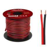 BLOW Zvočniški kabel 2x0,75 mm črno/rdeč 25 m