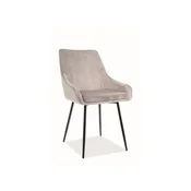 Svjetlosiva stolica ALBI VELVET
