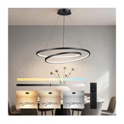 Brilagi-LED prigušiva luster na sajli TWISTER LED/105W/230V precnik 100 cm crna + daljinski upravljac