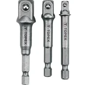 Adapter za gedoru set 3kom (1/2,1/4,3/8) TOPEX