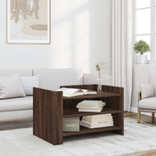 Stolic za kavu smeda boja hrasta 80x50x50 cm konstruirano drvo