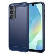 TPU gel ovitek Brushed Carbon za Samsung Galaxy A16 4G/5G - moder