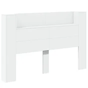 Krevetna ploca s LED-om s policom Bijeli 160 x 16,5 x 103,5 cm