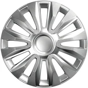 Avalon Carbon Silver Wheel Cover Set - 16