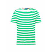 Pamučna majica Polo Ralph Lauren za muškarce, boja: zelena, s uzorkom, 710926999