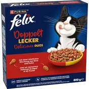 Felix Suha mačja hrana Doubly Delicious - Meso - 800 g