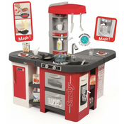 Smoby otroška kuhinja Tefal Studio XXL Bubble, elektronska, rdeče-siva