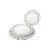 Sigma Set za rucavanje CL241221, Plavi cvetici, Porcelan, 18 komada