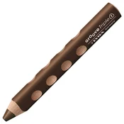 Lyra Groove TripleOne Ergonomic Triangular 3-In-1 Barvni svinčnik Van Dyck Brown 1 kos