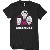 Green Day Majica Skulls Unisex Black L