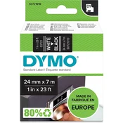 DYMO Pisalni trak DYMO D1 53721 trak: črne barve, barva pisave: bela 24 mm 7 m