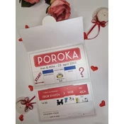 Poročna vabila NENAVADNA VABILA MONOPOLY NEPOR 01