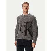 Calvin Klein Jeans Pulover LV04RH311G Siva Regular Fit