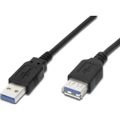 PremiumCord podaljšek za USB 3.0 A-A, M/F, 2m