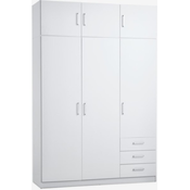Fandrup ormar 144x176 komb. bela ( 3670381 )