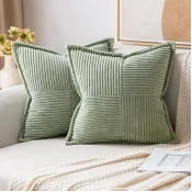 MIULEE prevleke za vzglavnike, Paket 2 - 40 x 60, Zelena saga